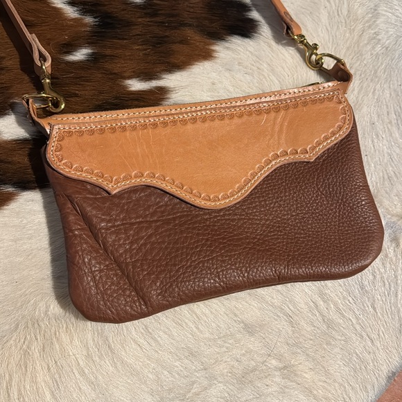 Hand-Tooled Leather Purse by North Fork Leather - Picture 2 of 3